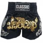 Classic Muay Thai Boxing Kickboxing Shorts : CLS-015 Black